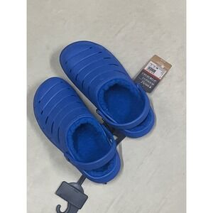 SG Companies BYB RGS Lined Clog Royal Blue Faux Fur Insulated Slip On Kid Size 2